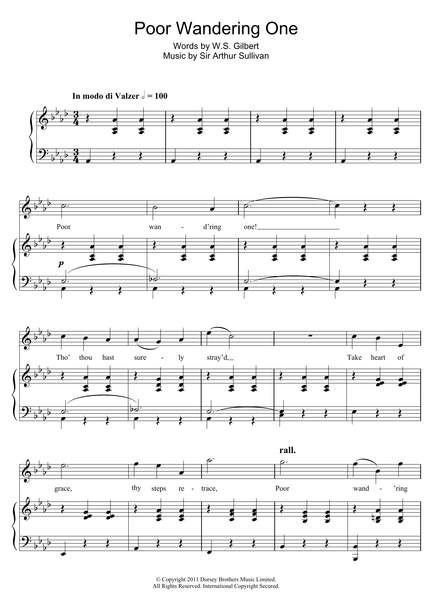 Gilbert & Sullivan: Poor Wandering One