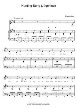 Edvard Grieg: Hunting Song (Jagerlied)