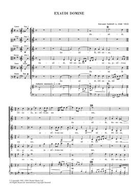 Giovanni Gabrieli: Exaudi Domine