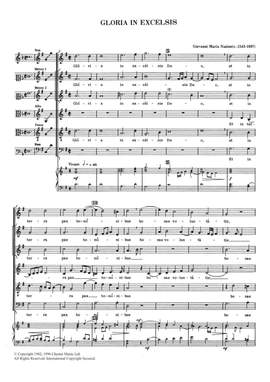 Giovanni Maria Nanino: Gloria In Excelsis