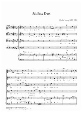 Orlandus Lassus: Jubilate Deo