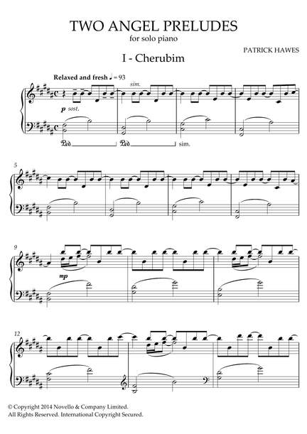 Patrick Hawes: Two Angel Preludes