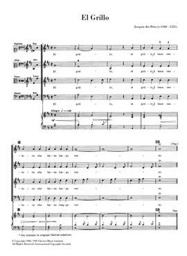 Josquin des Prez: El Grillo
