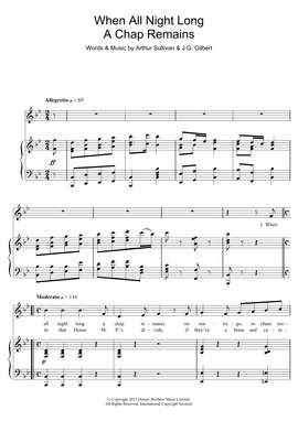 Gilbert & Sullivan: When All Night Long A Chap Remains
