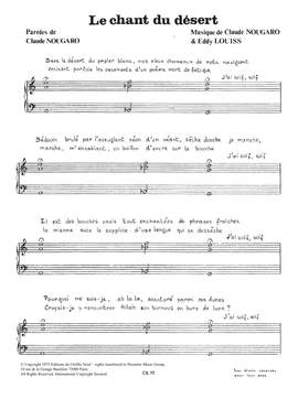 Claude Nougaro: Chant Du Desert