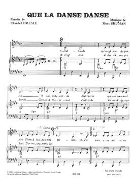Mort Shuman: Que La Danse Danse