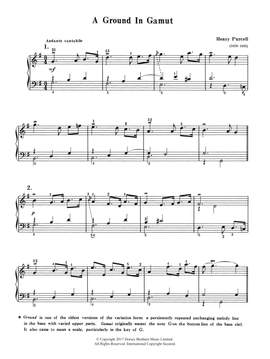 Henry Purcell: A Ground In Gamut