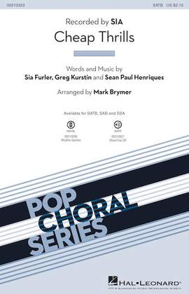 Sia: Cheap Thrills (feat. Sean Paul) (Arr. Mark Brymer)
