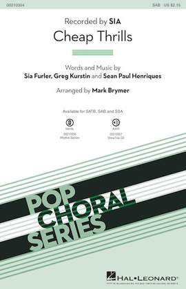 Sia: Cheap Thrills (feat. Sean Paul) (Arr. Mark Brymer)