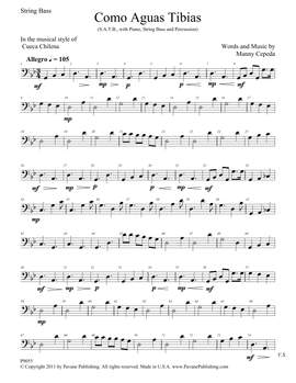 Manny Cepeda: Como Aguas Tibias - String Bass