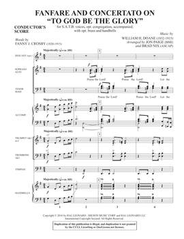 Brad Nix: Fanfare and Concertato on "To God Be the Glory" - Full Score
