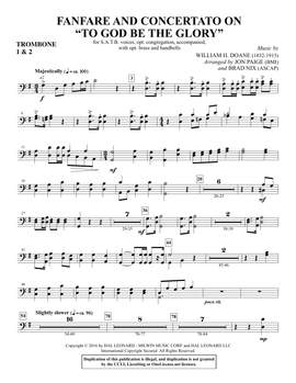 Brad Nix: Fanfare and Concertato on "To God Be the Glory" - Trombone 1 & 2