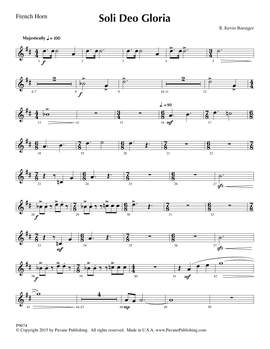 R. Kevin Boesiger: Soli Deo Gloria - French Horn in F