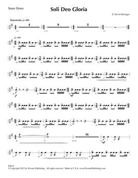 R. Kevin Boesiger: Soli Deo Gloria - Snare Drum