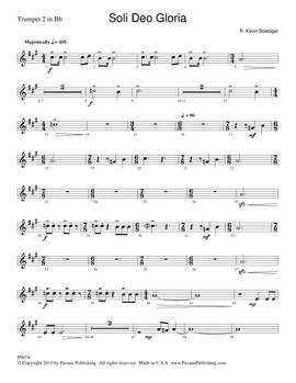 R. Kevin Boesiger: Soli Deo Gloria - Trumpet 2