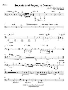 Fred Mills: Toccata and Fugue, in D minor - Tuba
