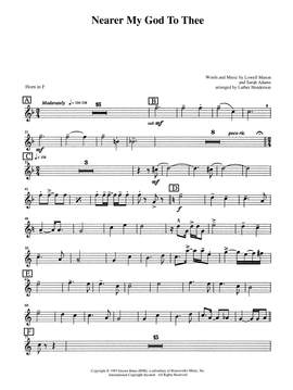 Lowell Mason and Sarah Adams: Nearer My God to Thee - Horn in F