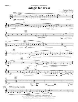 Stephen McNeff: Adagio (Adagio For Strings) - Horn in F