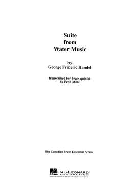 Frederick Mills: Suite from Water Music - Full Score