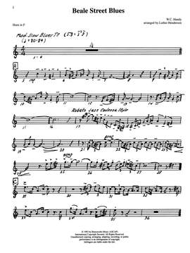 Luther Henderson: Beale Street Blues - Horn in F