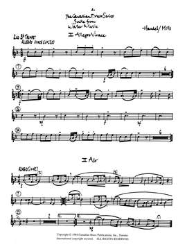 Frederick Mills: Suite from Water Music - Bb Trumpet 2 (Brass Quintet)
