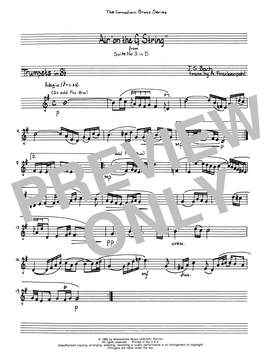 A. Frackenpohl: Air On The G String - Bb Trumpet 1 (Brass Quintet)