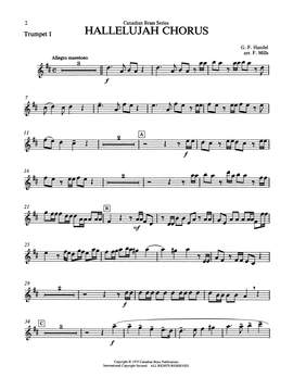 Frederick Mills: Hallelujah Chorus - Bb Trumpet 1 (Brass Quintet)