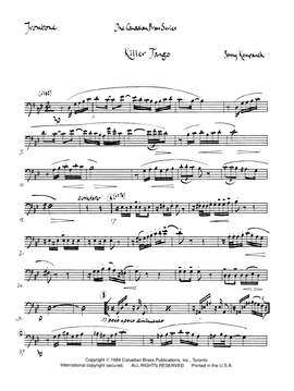 Sonny Kompanek: Killer Tango - Trombone (B.C.)