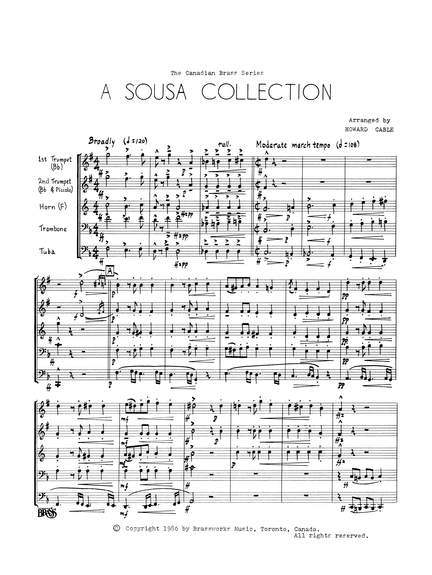 Howard Cable: A Sousa Collection - Full Score