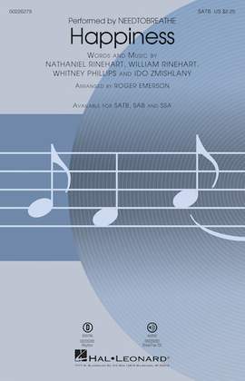 NEEDTOBREATHE: Happiness (arr. Roger Emerson) - Percussion