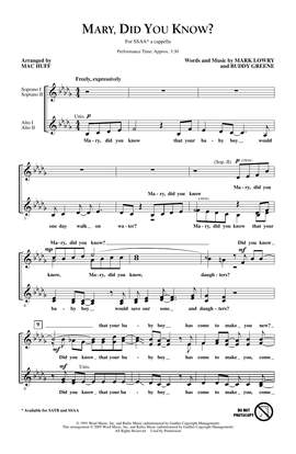 Mark Lowry: Mary, Did You Know? (Arr. Mac Huff)