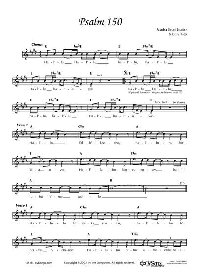 Billy Tiep: Psalm 150