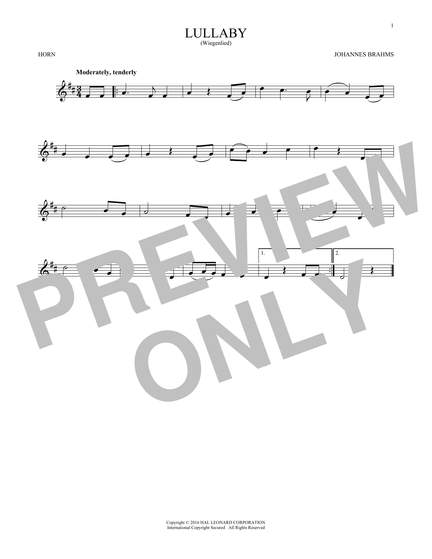 Johannes Brahms: Lullaby