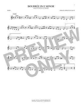 Johann Sebastian Bach: Bourree In E Minor
