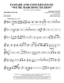 Brad Nix: Fanfare and Concertato on "We're Marching to Zion" - Bb Trumpet 1,2