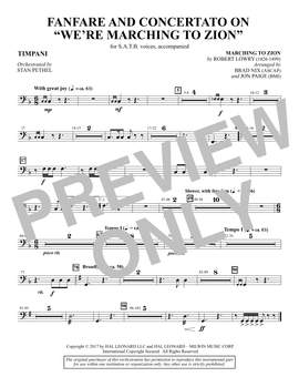 Brad Nix: Fanfare and Concertato on "We're Marching to Zion" - Timpani