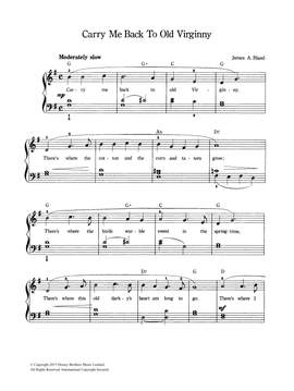 James A. Bland: Carry Me Back To Old Virginny