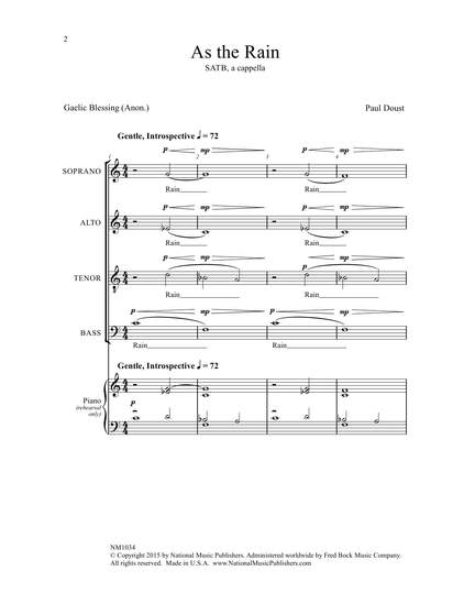 Paul Doust: As the Rain