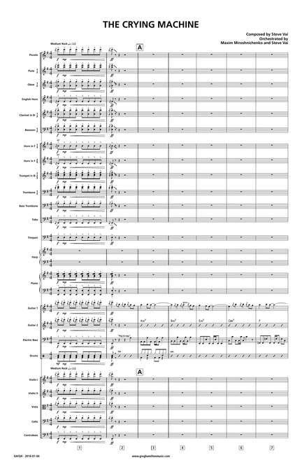 Steve Vai: The Crying Machine - Full Score