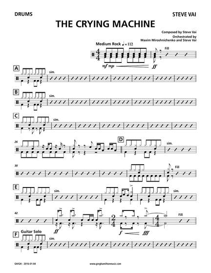 Steve Vai: The Crying Machine - Drums