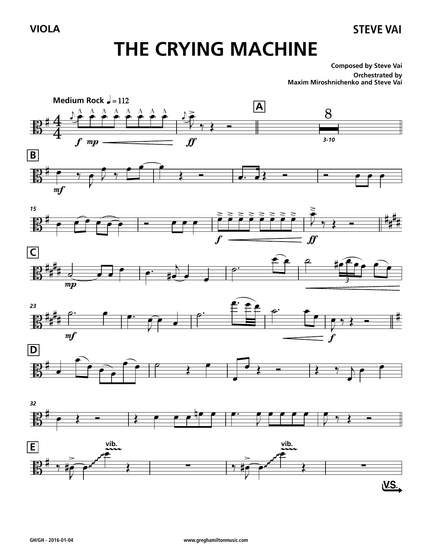 Steve Vai: The Crying Machine - Viola
