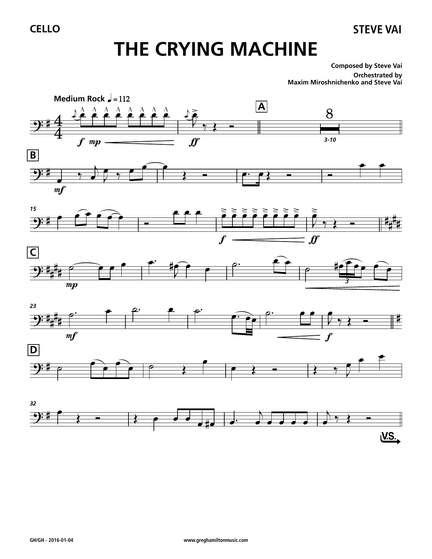Steve Vai: The Crying Machine - Cello