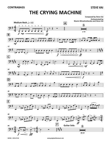 Steve Vai: The Crying Machine - Contrabass