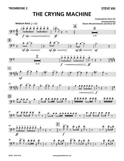 Steve Vai: The Crying Machine - Trombone 2
