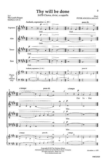 Peter Anglea: Thy Will Be Done
