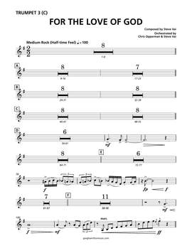 Steve Vai: For The Love Of God - Trumpet 3 in C