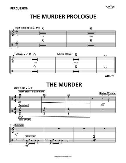 Steve Vai: The Murder - Percussion