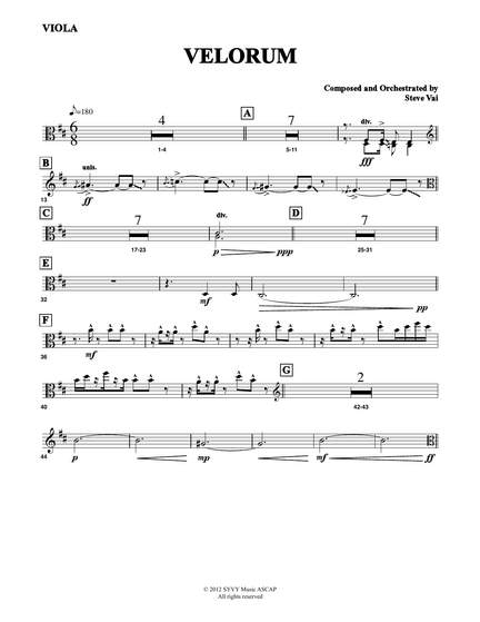 Steve Vai: Velorum - Viola