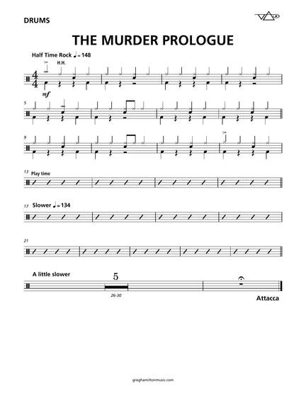 Steve Vai: The Murder - Drums
