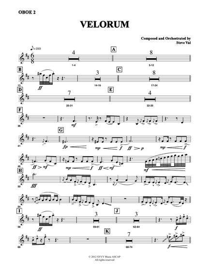 Steve Vai: Velorum - Oboe 2